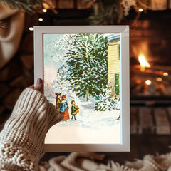 Ribbon Wrapped Tree Poster Tablosu