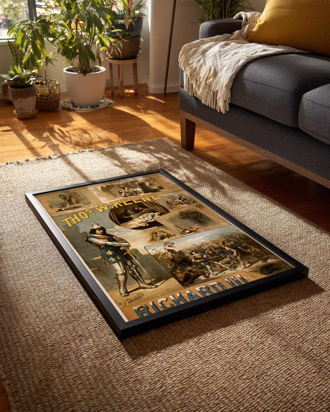 Richard Üçüncü - Tarihi Tiyatro Afişi Tasarımı Poster Tablosu