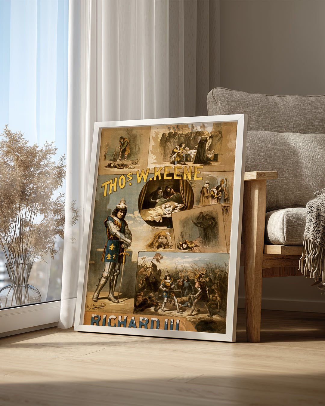 Richard Üçüncü - Tarihi Tiyatro Afişi Tasarımı Poster Tablosu