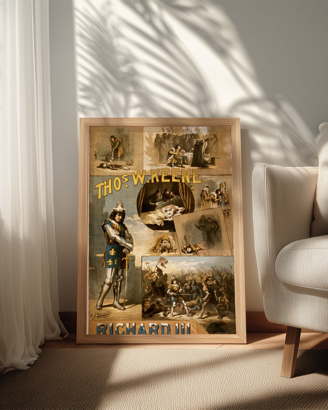 Richard Üçüncü - Tarihi Tiyatro Afişi Tasarımı Poster Tablosu