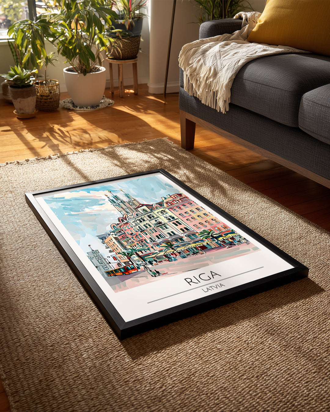 Riga Letonya Poster Tablosu