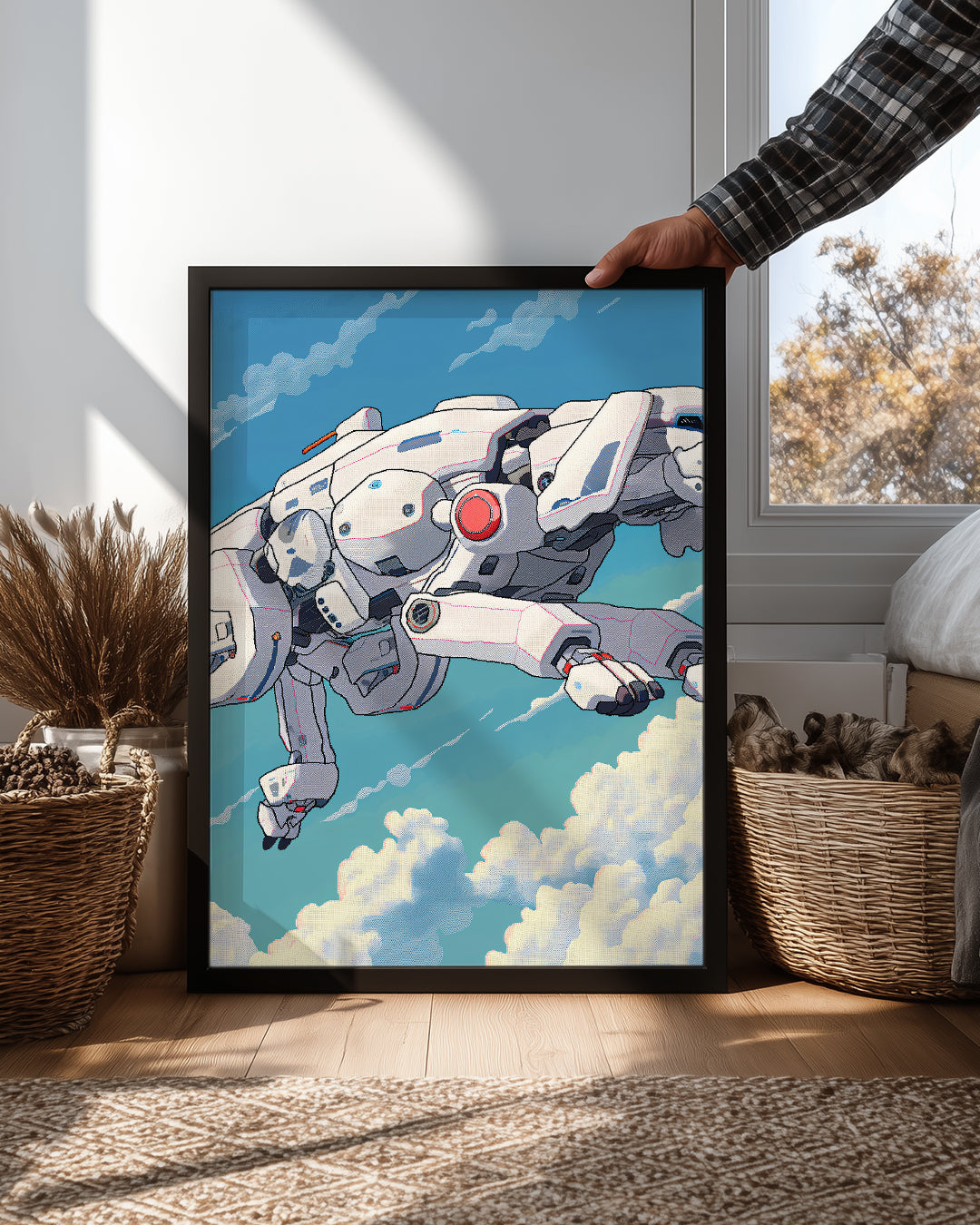 Robot-Köpek - Uçan Tasarım Poster Tablosu