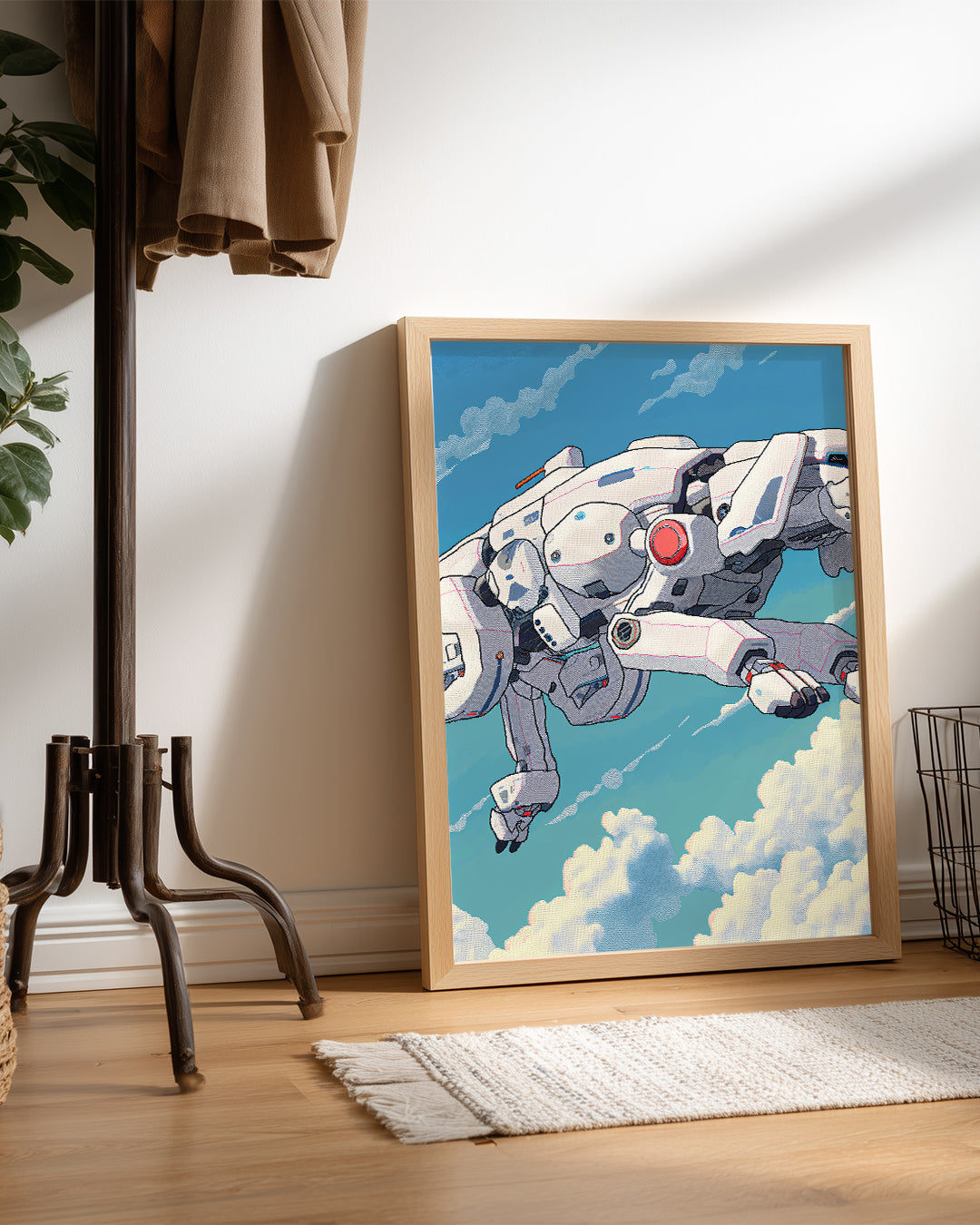 Robot-Köpek - Uçan Tasarım Poster Tablosu