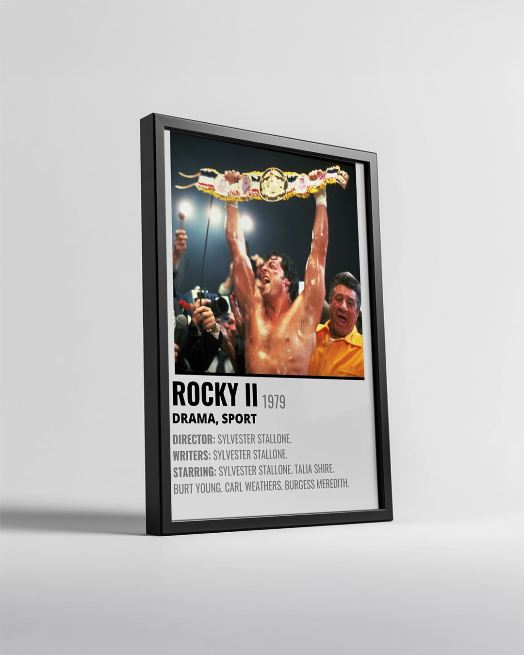 Rocky II Poster Tablosu