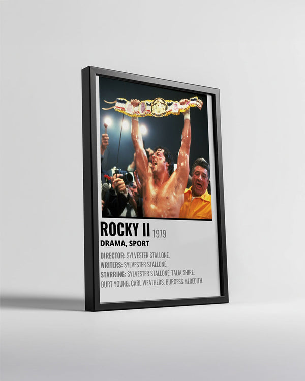 Rocky II Poster Tablosu