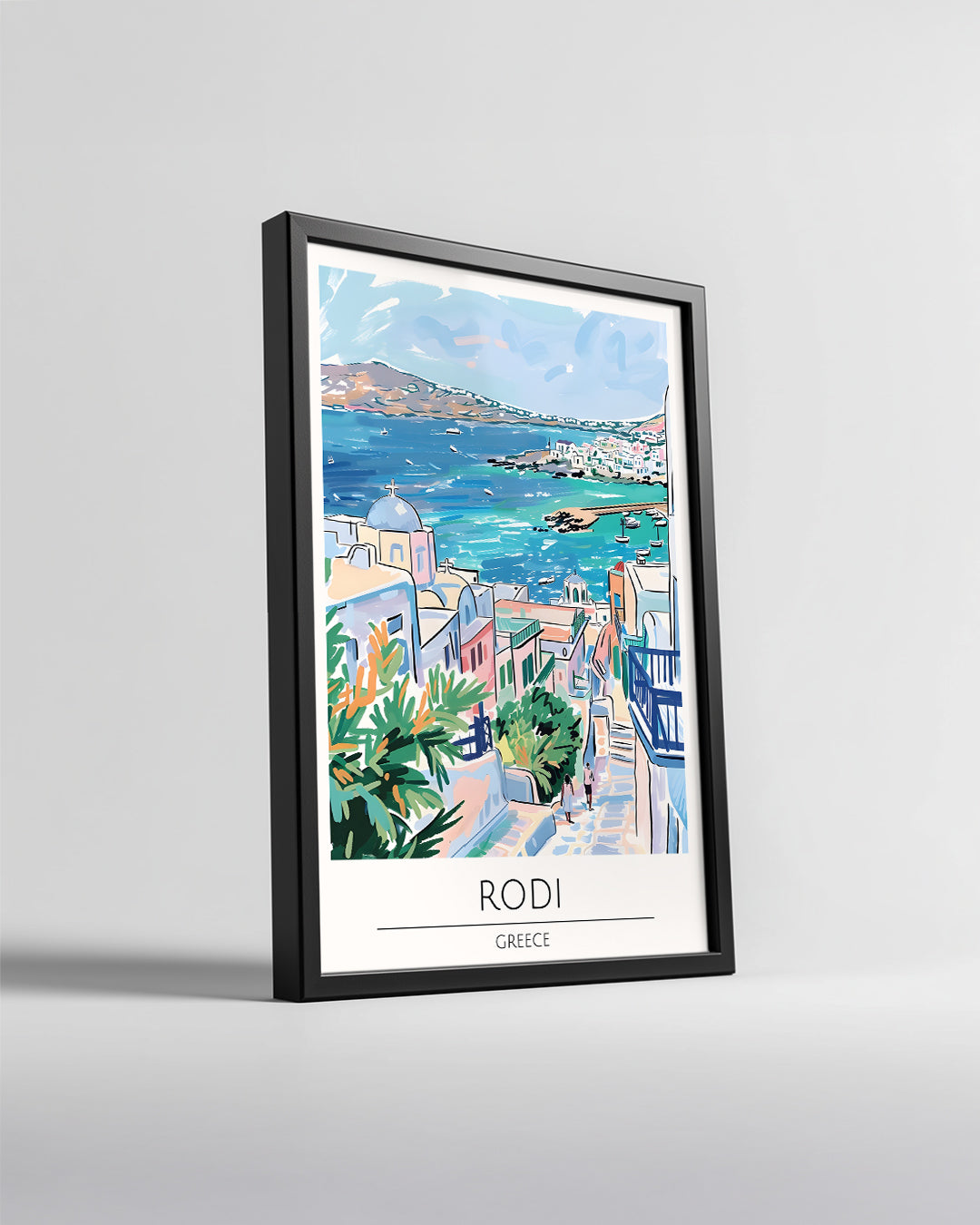 Rodi Yunanistan Poster Tablosu