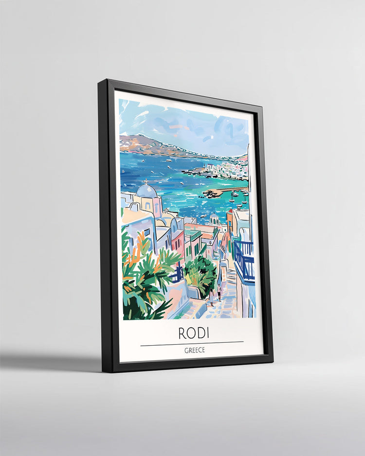 Rodi Yunanistan Poster Tablosu