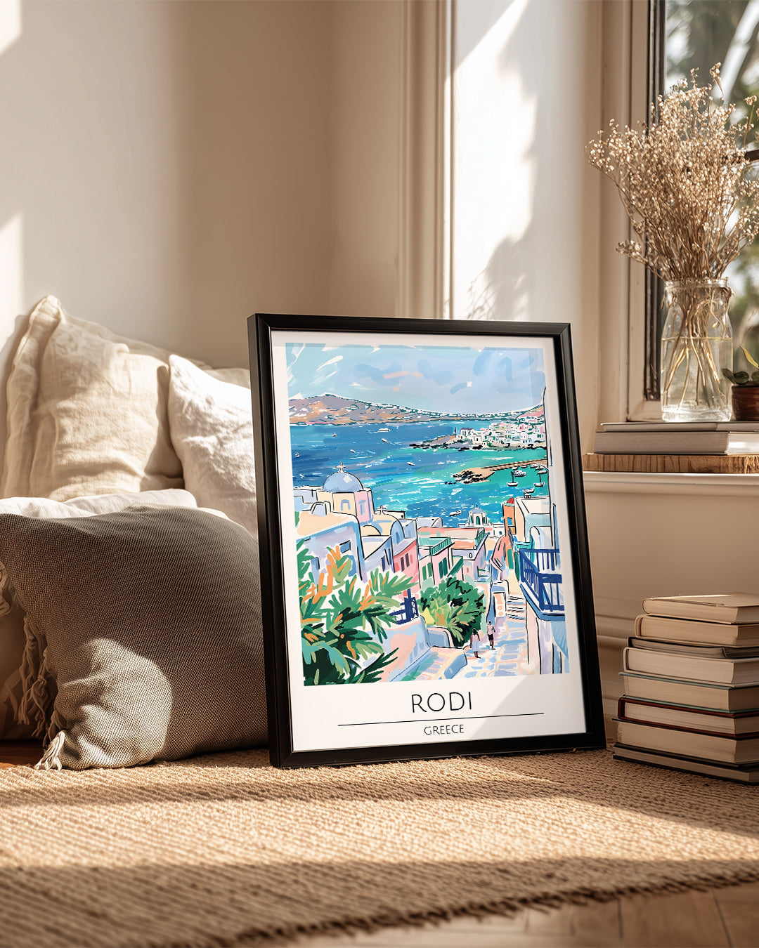 Rodi Yunanistan Poster Tablosu