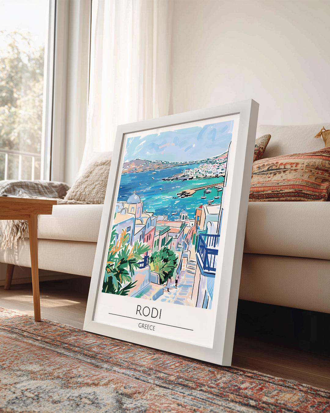 Rodi Yunanistan Poster Tablosu