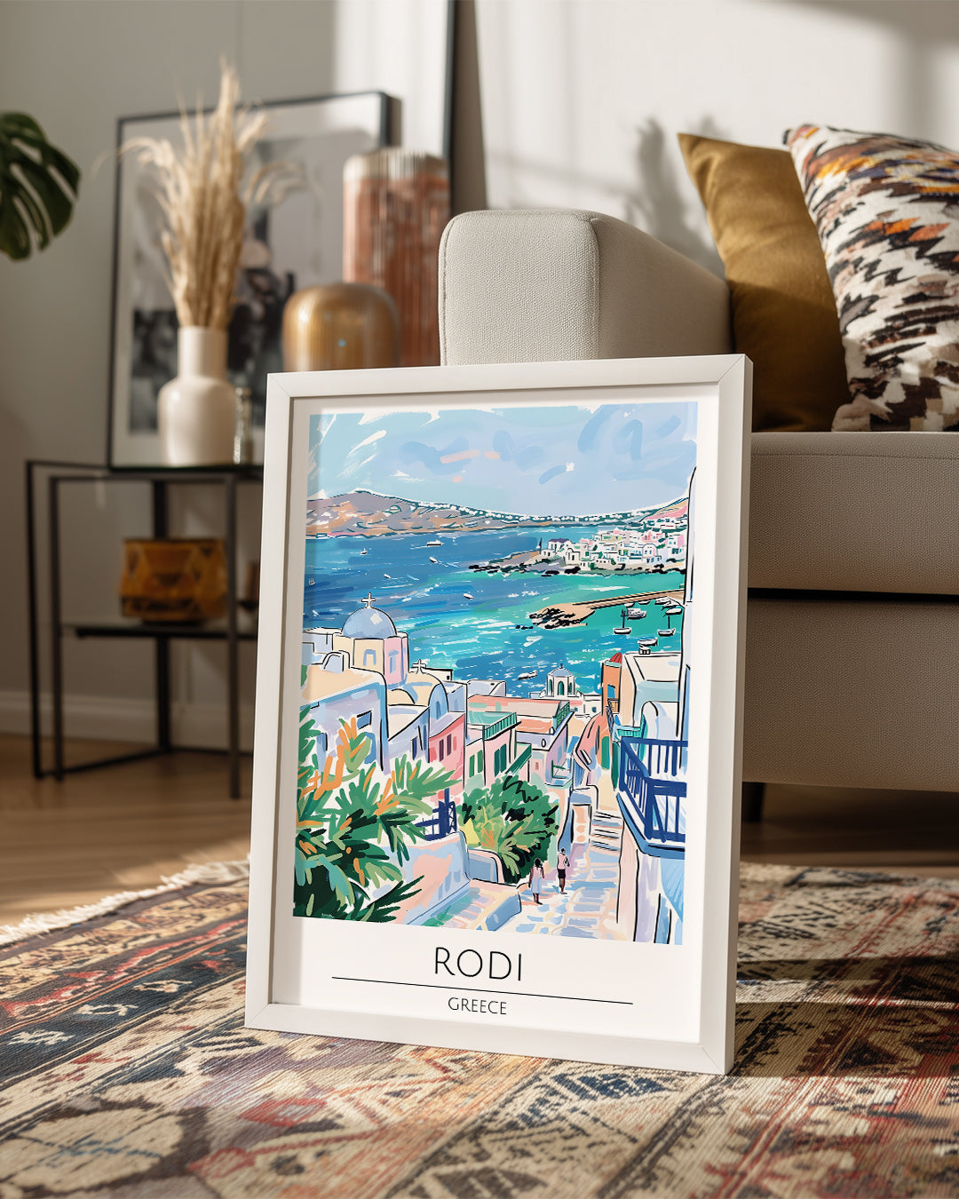 Rodi Yunanistan Poster Tablosu