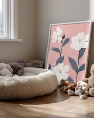 Rose Ardoise Poster Tablosu