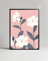 Rose Ardoise Poster Tablosu