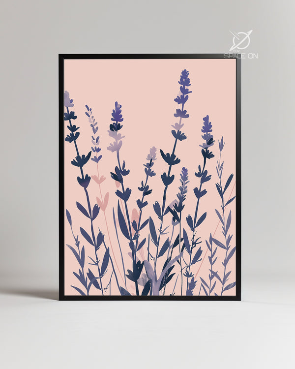 Rose Lavande Poster Tablosu