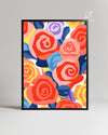 Rose Repeat Poster Tablosu