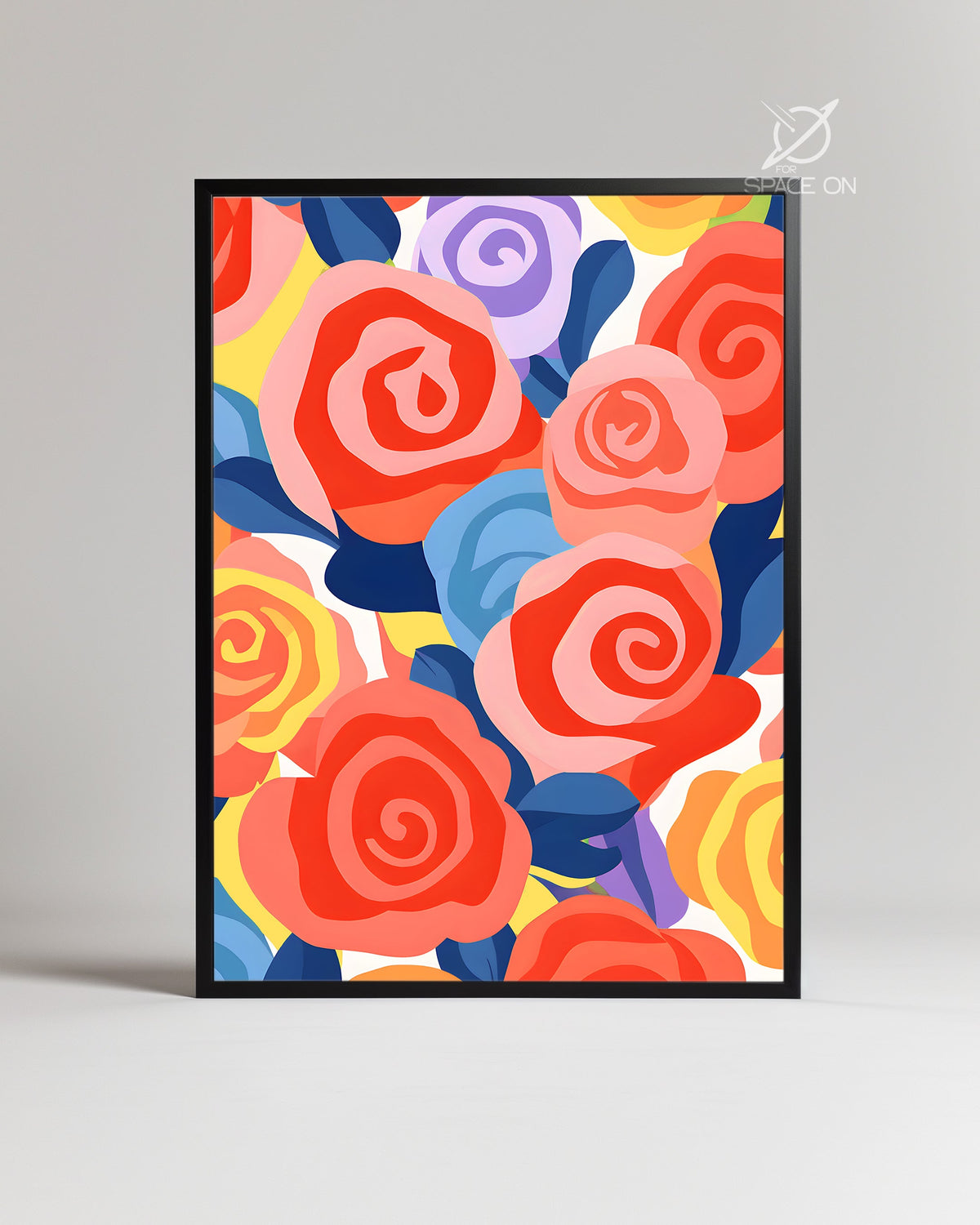 Rose Repeat Poster Tablosu