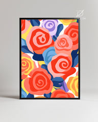 Rose Repeat Poster Tablosu