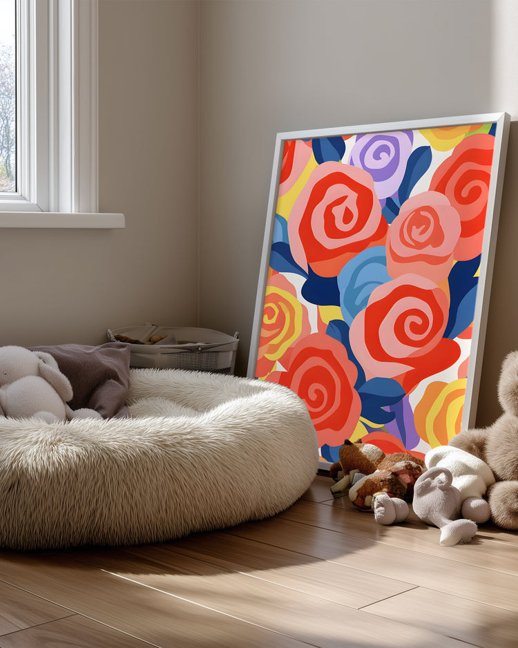 Rose Repeat Poster Tablosu