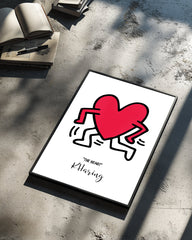 Running Heart Poster Tablosu