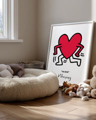 Running Heart Poster Tablosu