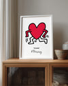 Running Heart Poster Tablosu