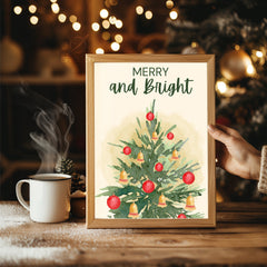 Rustic Pine Christmas Poster Tablosu