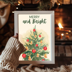 Rustic Pine Christmas Poster Tablosu