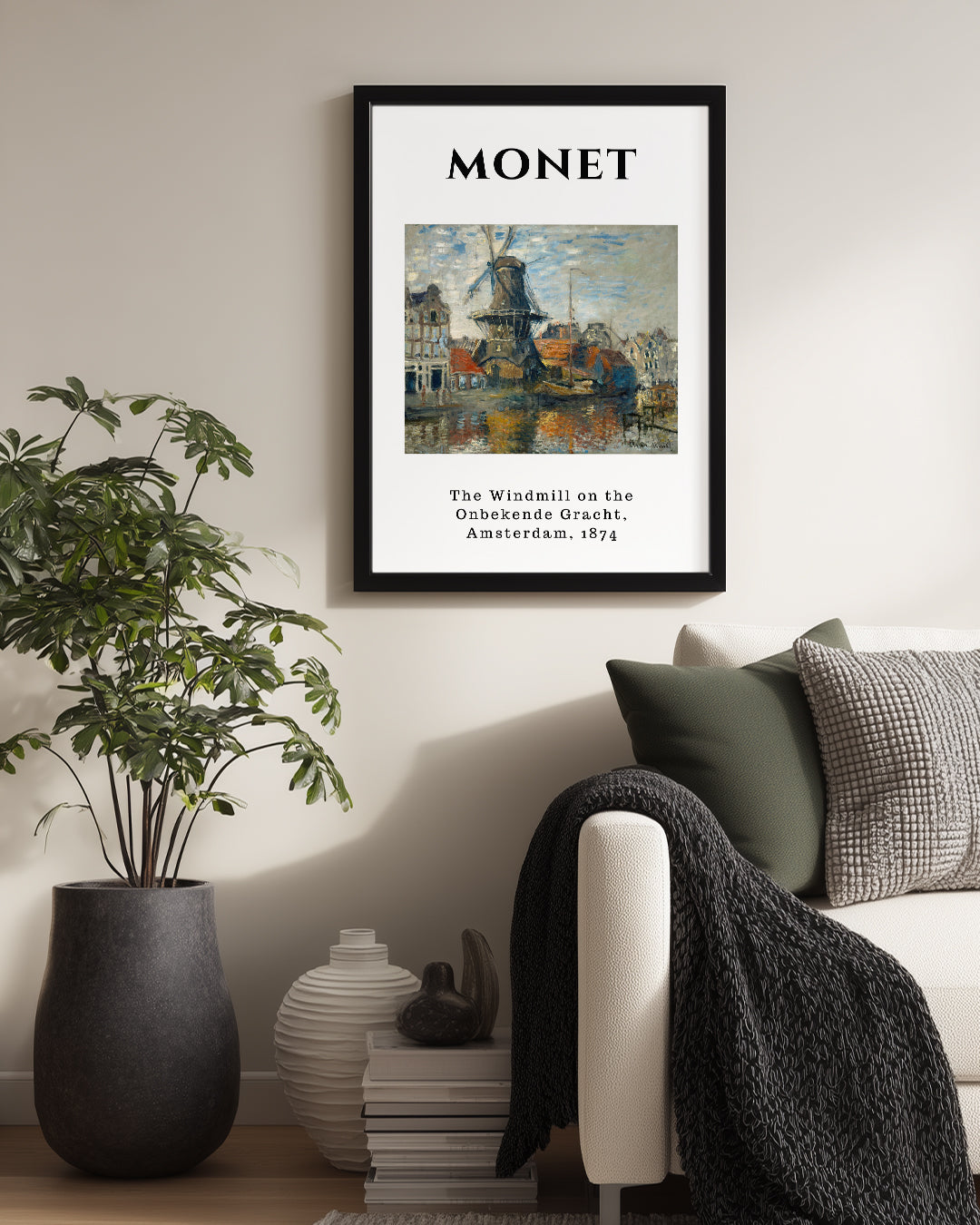 Rüzgar Gülü - Claude Monet - 1874 Poster Tablosu