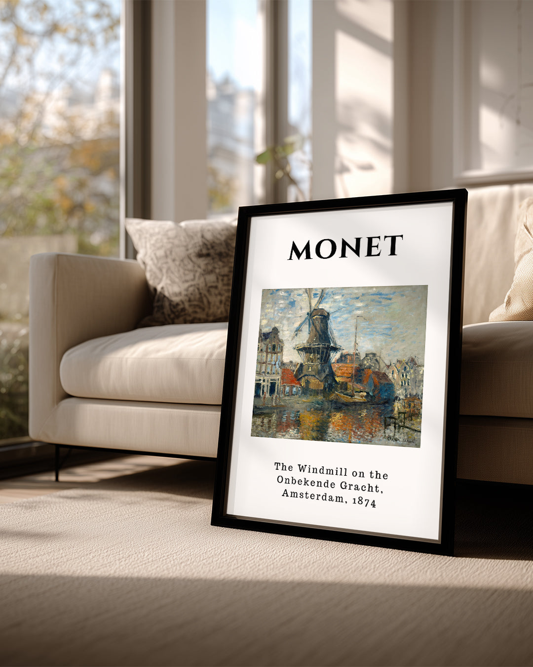 Rüzgar Gülü - Claude Monet - 1874 Poster Tablosu
