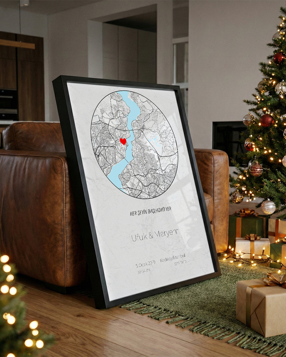 Seni İlk Gördüğüm Yer Poster Tablosu (Daire)