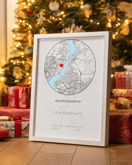 Seni İlk Gördüğüm Yer Poster Tablosu (Daire)