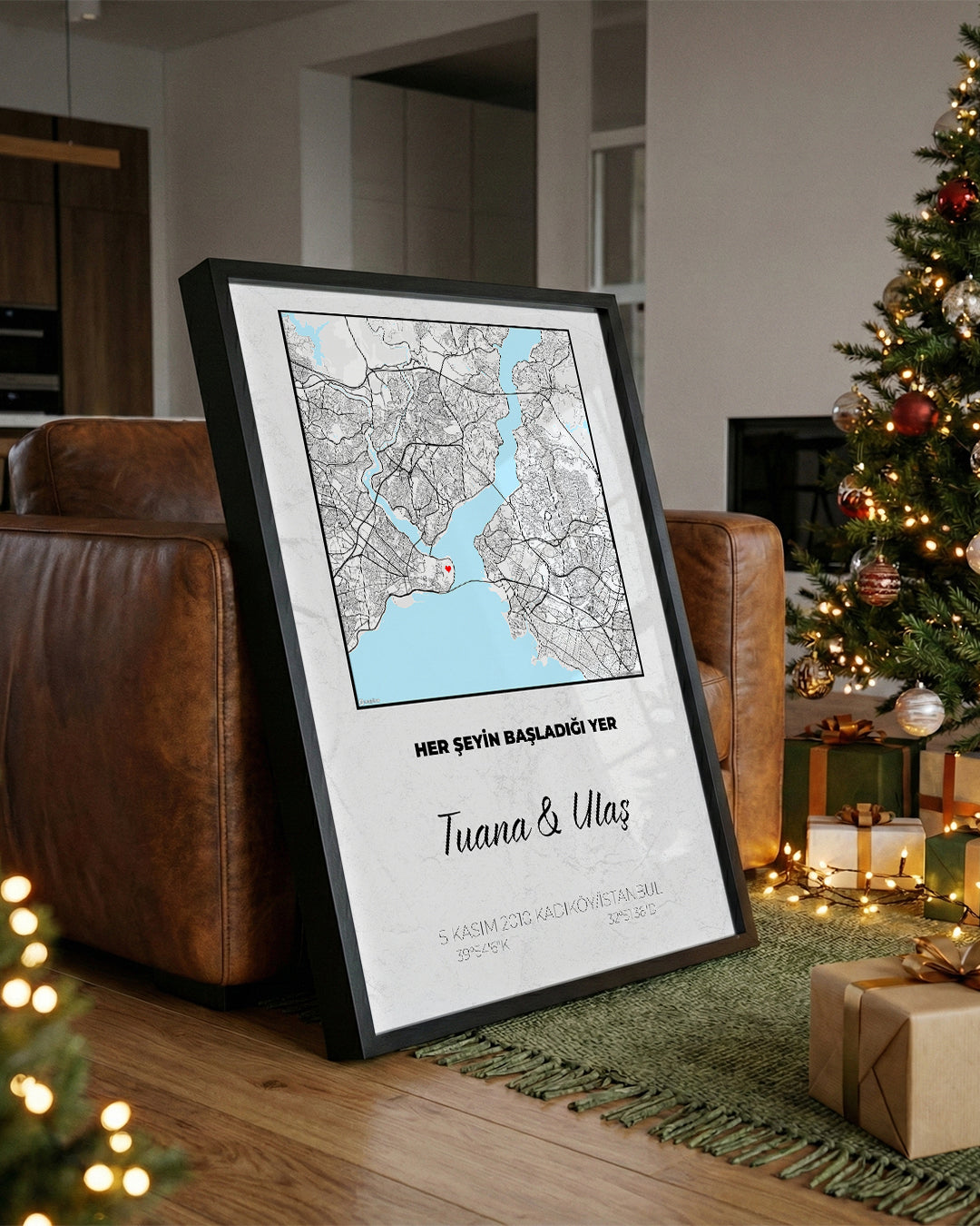 Seni İlk Gördüğüm Yer Poster Tablosu (Kare)