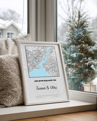 Seni İlk Gördüğüm Yer Poster Tablosu (Kare)