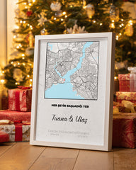 Seni İlk Gördüğüm Yer Poster Tablosu (Kare)