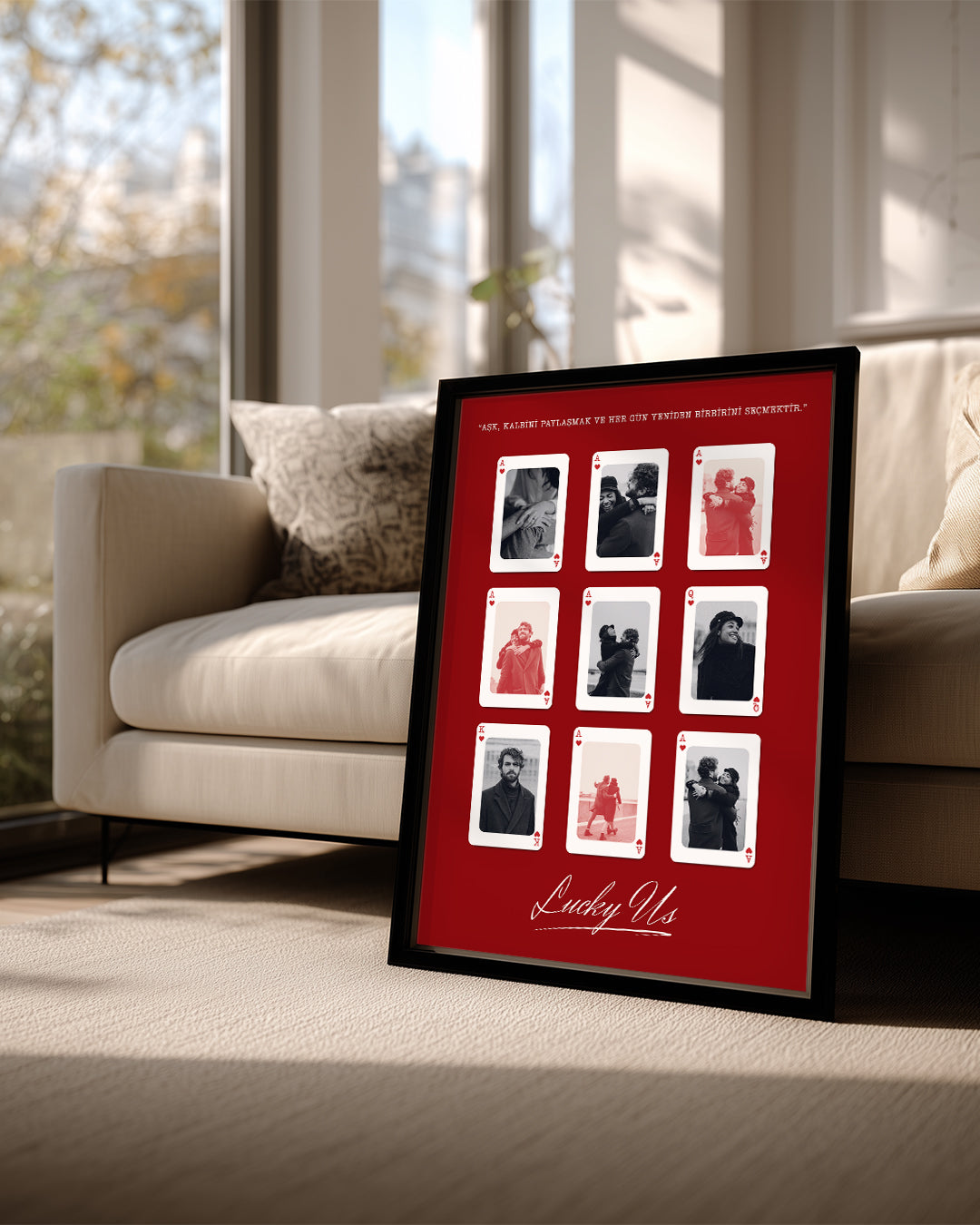 Lucky Us Aşk Kartları Poster Tablo