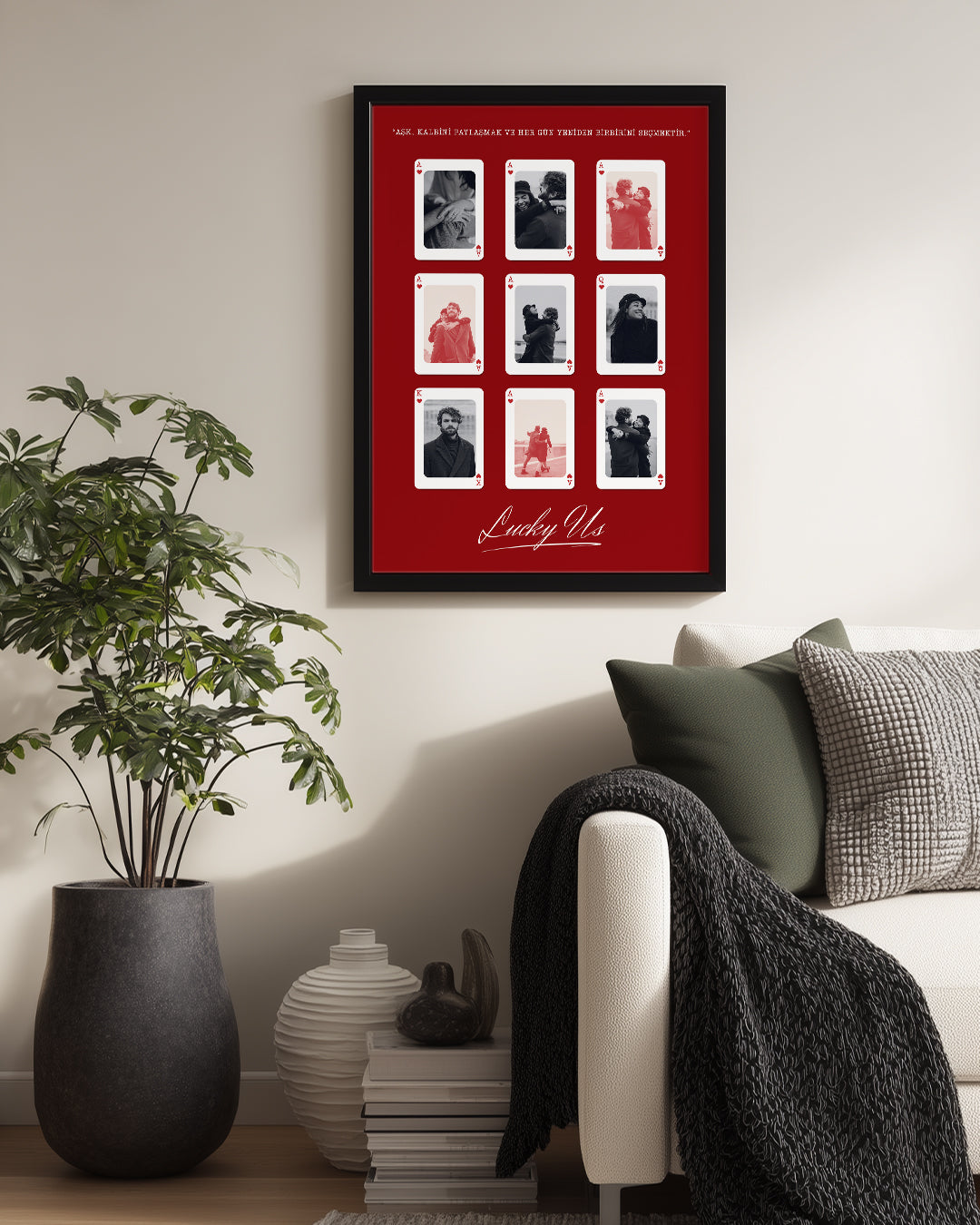 Lucky Us Aşk Kartları Poster Tablo
