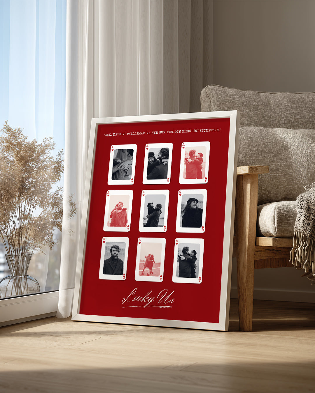 Lucky Us Aşk Kartları Poster Tablo