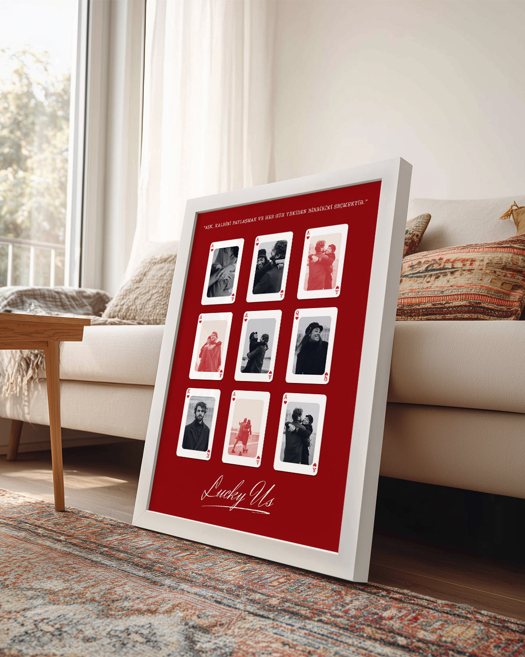 Lucky Us Aşk Kartları Poster Tablo