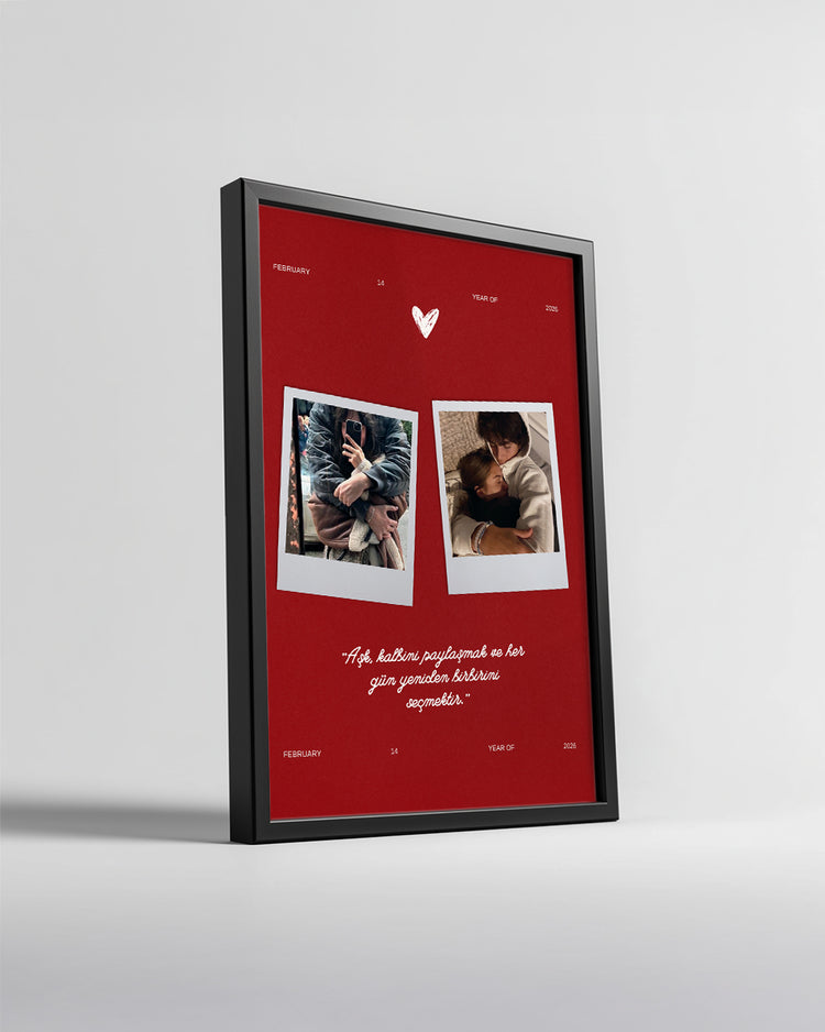 Sevgililer Günü Anısı Poster Tablo