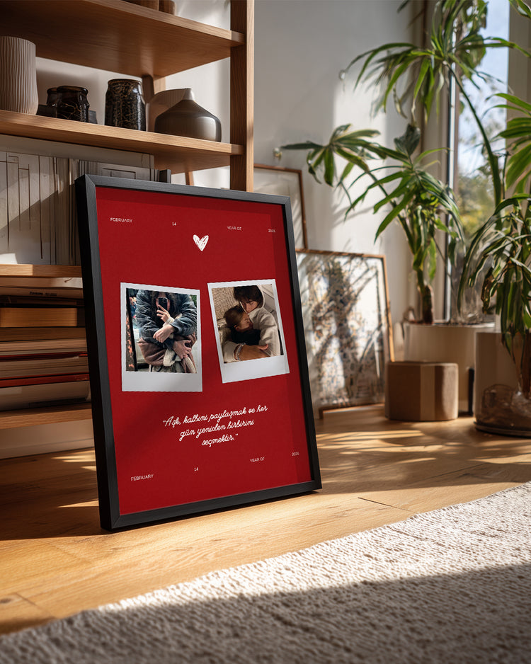 Sevgililer Günü Anısı Poster Tablo