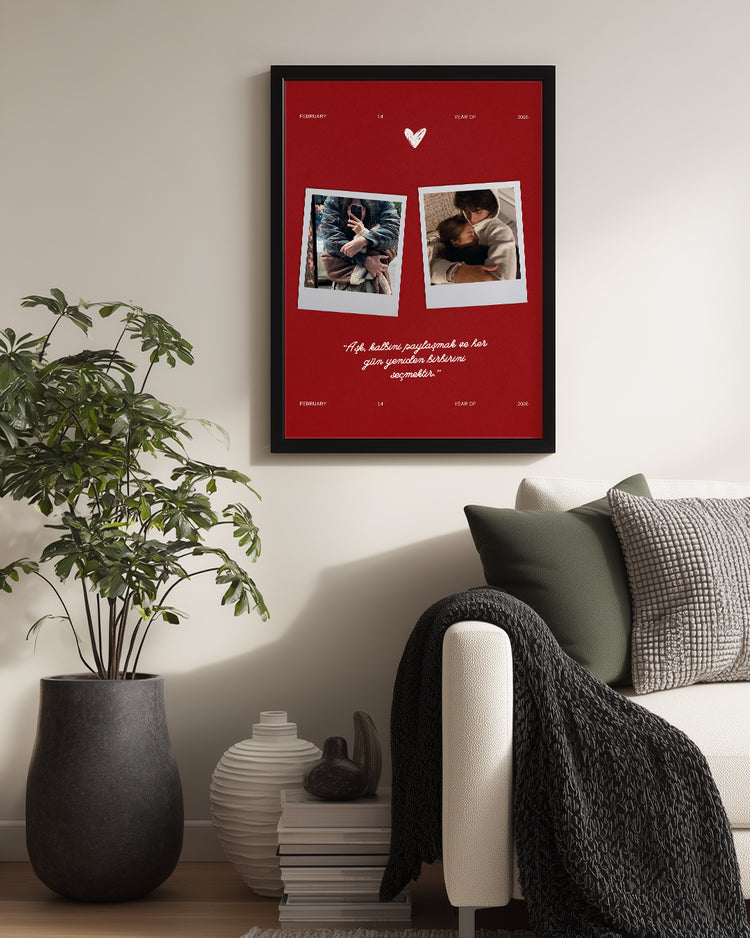 Sevgililer Günü Anısı Poster Tablo