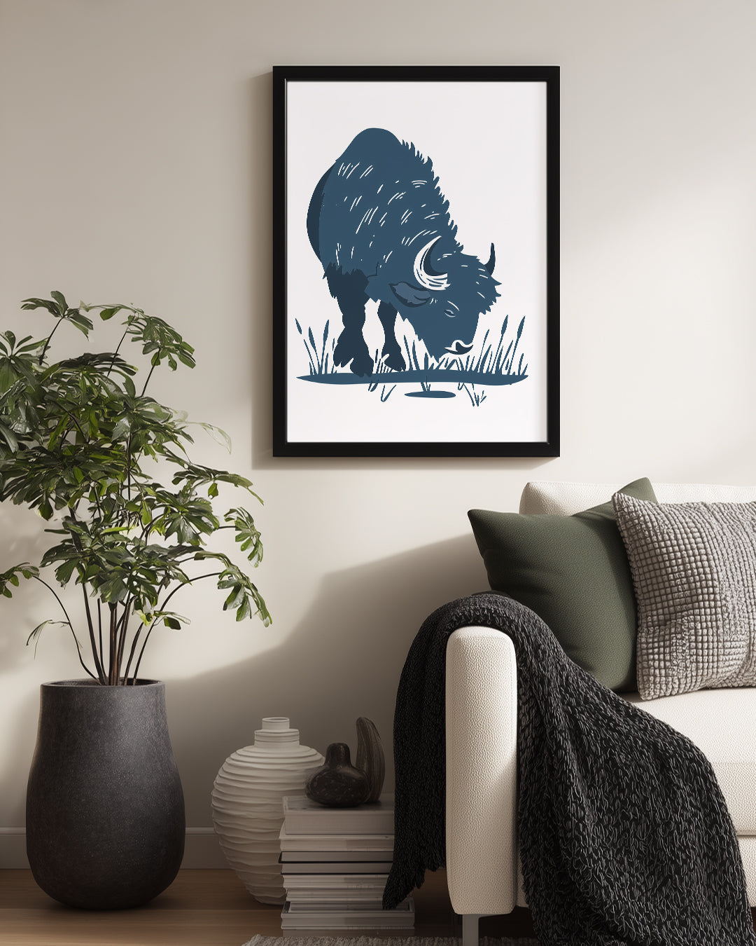 Saban - Kaba Tüy Deseni Poster Tablosu