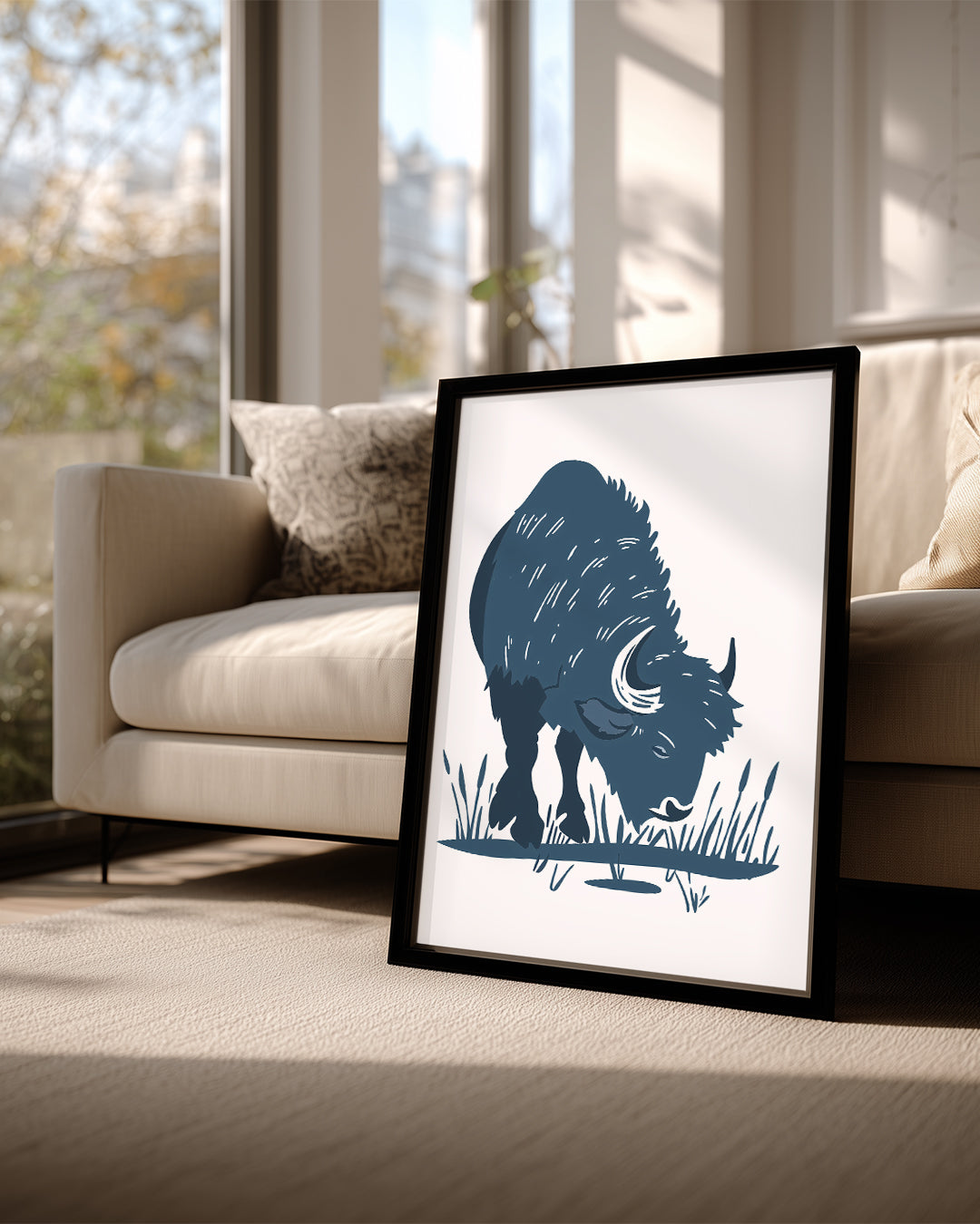 Saban - Kaba Tüy Deseni Poster Tablosu