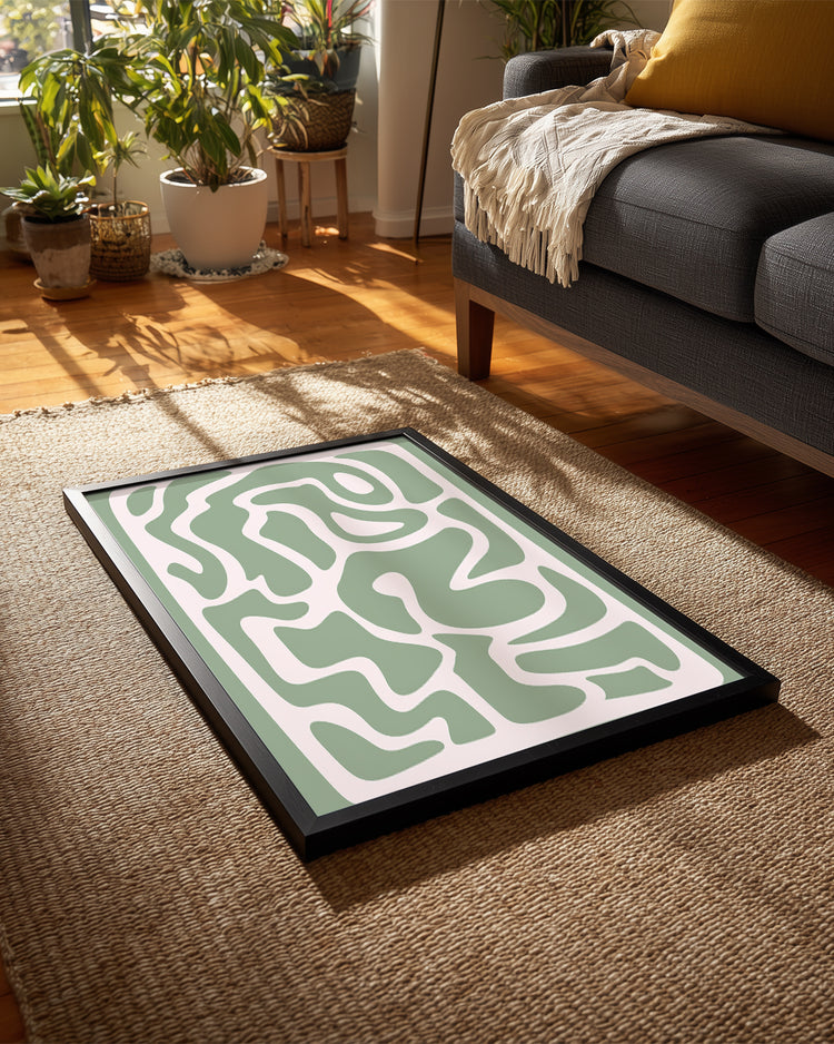 Sage Swirl Poster Tablosu