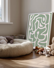 Sage Swirl Poster Tablosu