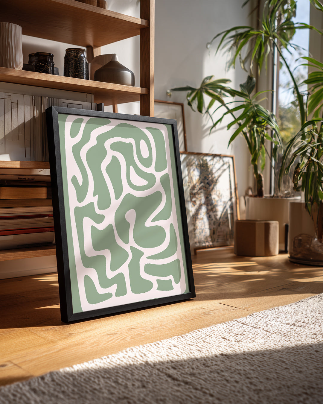 Sage Swirl Poster Tablosu