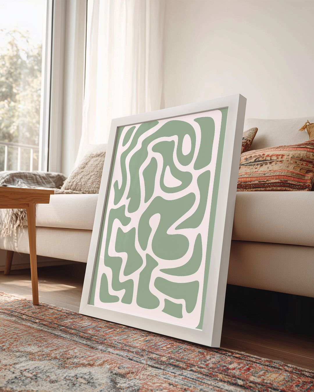Sage Swirl Poster Tablosu
