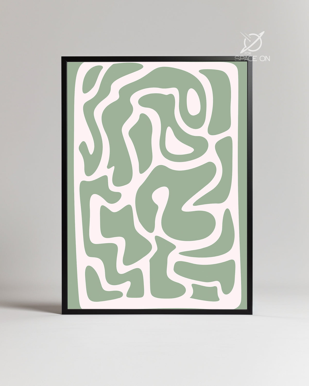 Sage Swirl Poster Tablosu