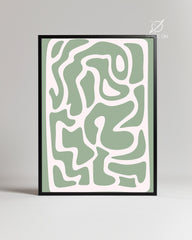 Sage Swirl Poster Tablosu