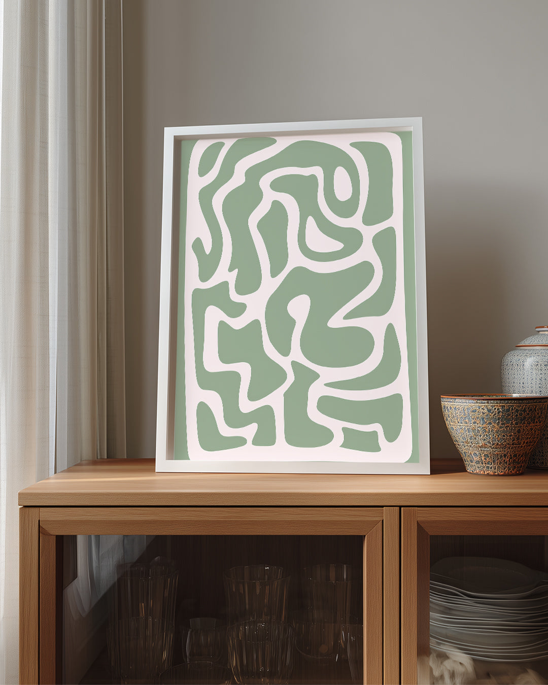 Sage Swirl Poster Tablosu