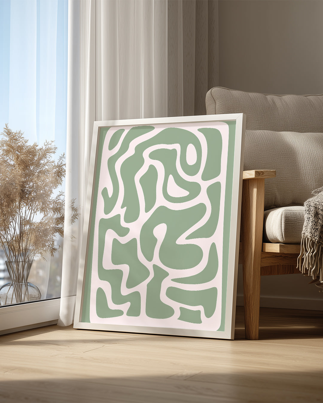 Sage Swirl Poster Tablosu